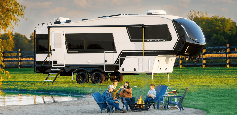 Modern fifth wheel RV